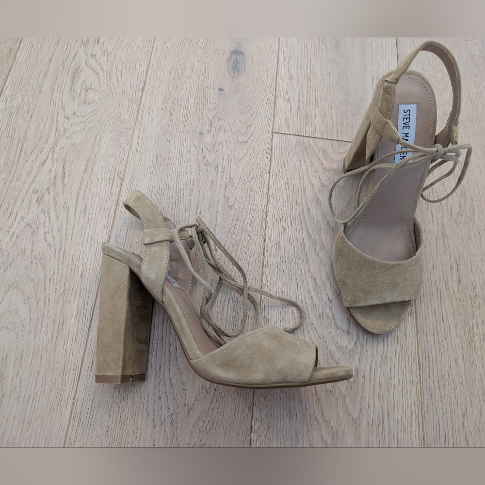 Steve Madden Beige Women's Sandals - Picture 4 of 7